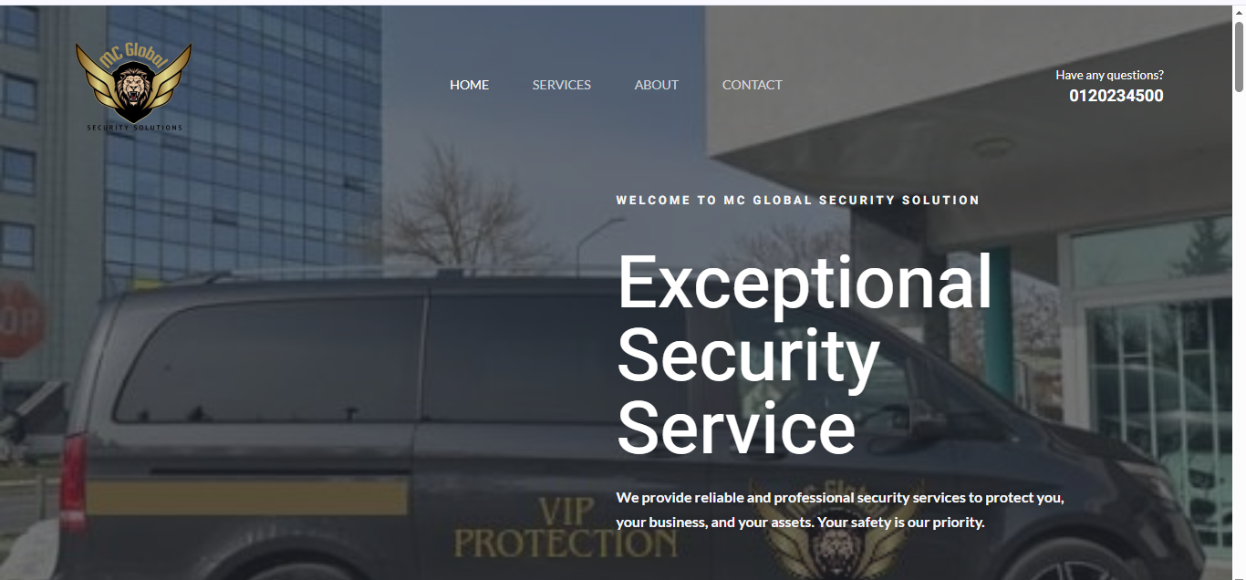 Security Website Design